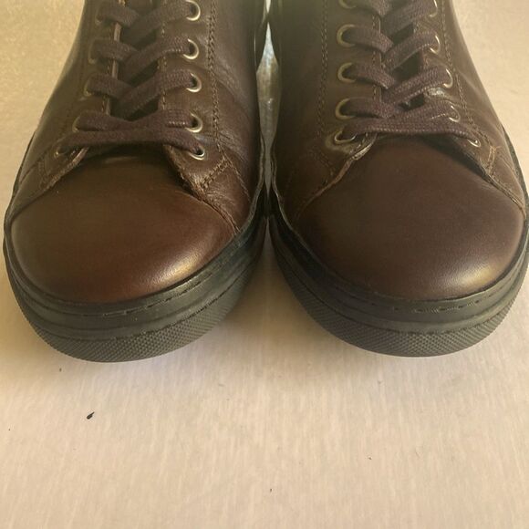 ALLEN EDMONDS Men’s Brown Leather Sneakers Size 8 1/2 - Picture 10 of 10